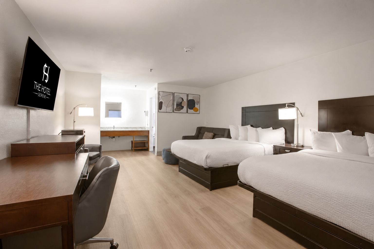 The Hotel Serene in Glendale AZ, Family Room, 2 Queen Beds